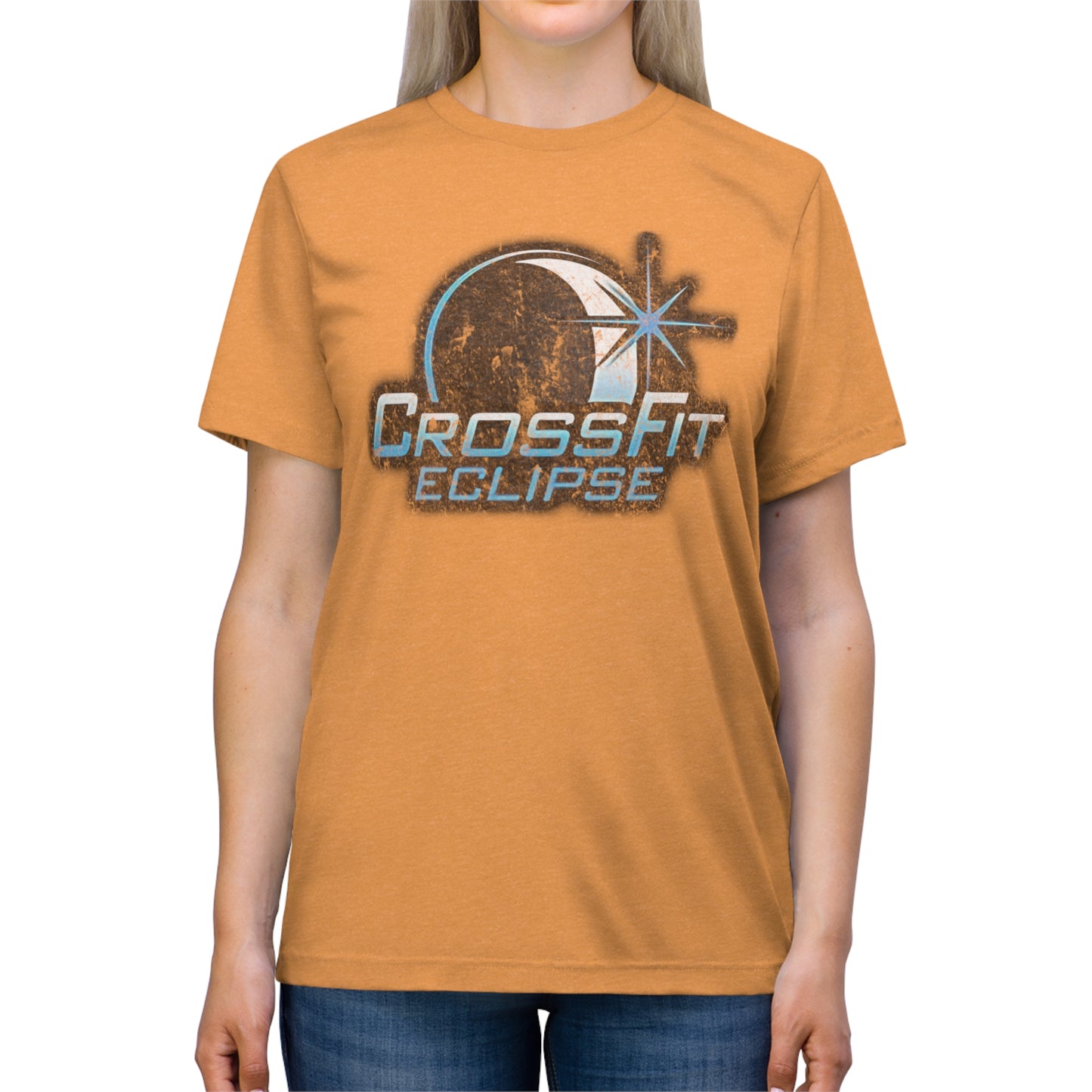 Distressed CrossFit Eclipse Unisex Triblend Tee