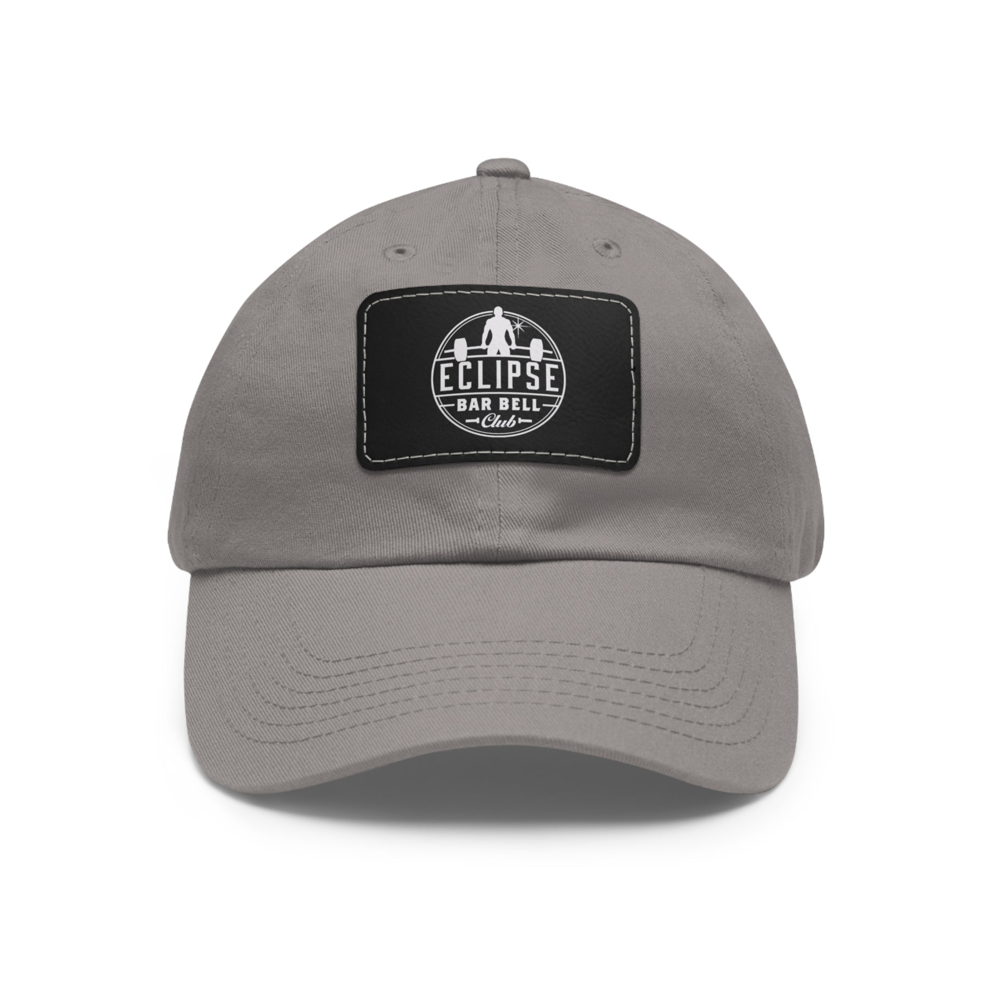 Eclipse Barbell Club Dad Hat with Leather Patch (Rectangle