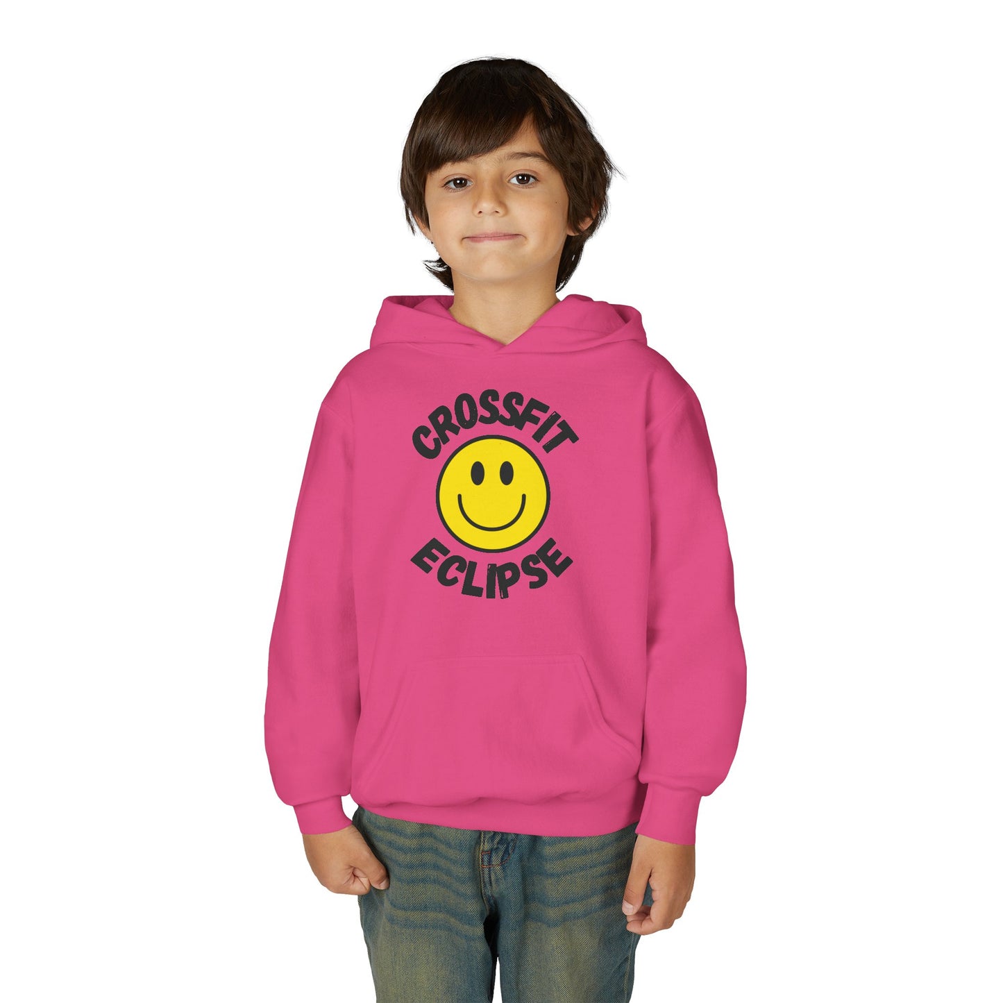 Smiley Face Youth Heavy Blend Hooded Sweatshirt